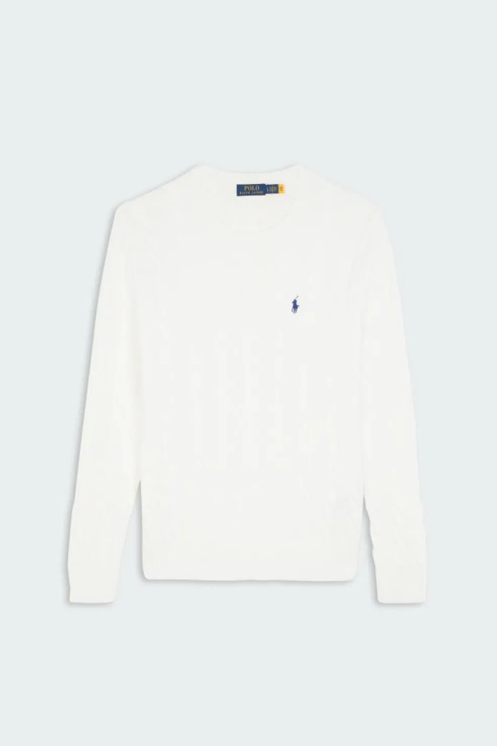 Cable-Knit Cotton Sweater - Pull | Blanc