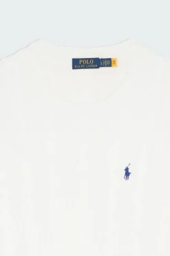 Cable-Knit Cotton Sweater - Pull | Blanc