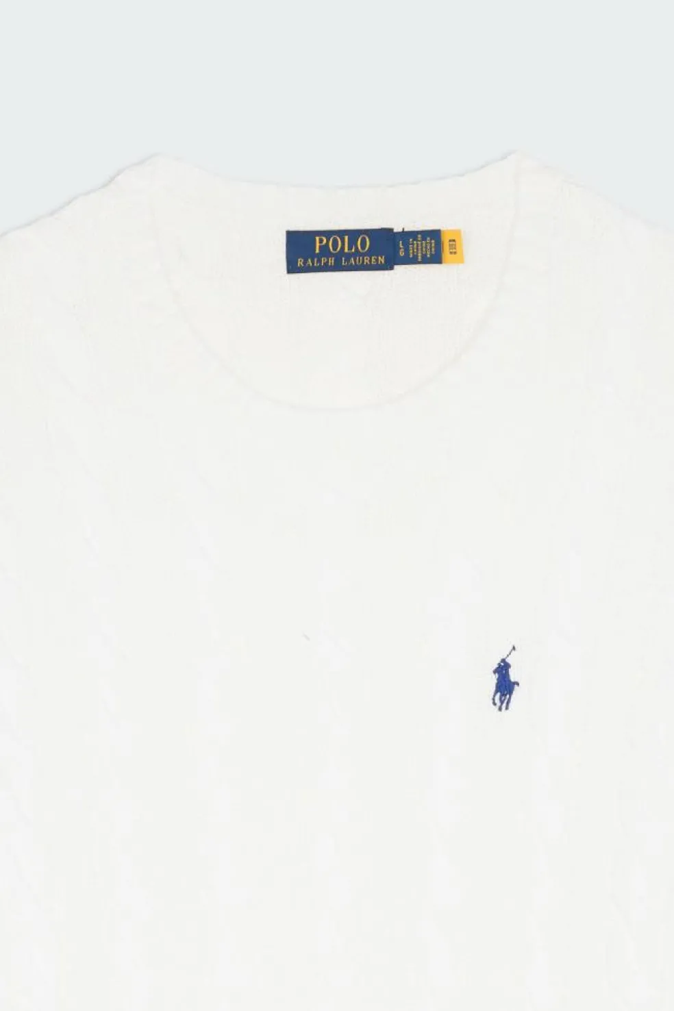 Cable-Knit Cotton Sweater - Pull | Blanc