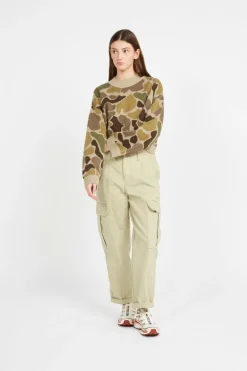 Cammile Camo Pullover - Pull | Vert