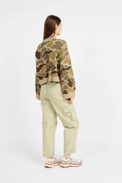 Cammile Camo Pullover - Pull | Vert