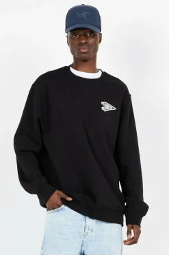 CAMP FLAG CREW Black - Sweatshirt | Noir