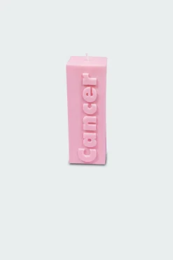 CANCER ZODIAC BLOCK PILLAR CANDLE - Bougie | Rose