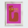 CAPRI VACAY A4 WALL PRINT - Plaque de bureau | Multicolore