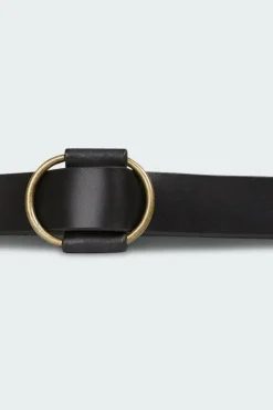 Ceinture en cuir de buffle | Noir