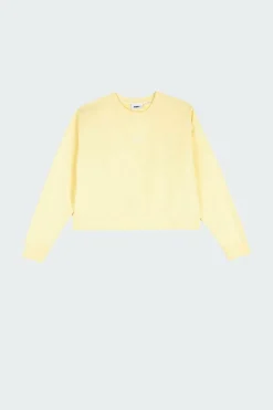 CHARACTER CROPPED CREW - Sweat | Jaune
