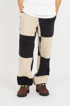 CHECKERED SHERPA PANT - Pantalon | Multicolore