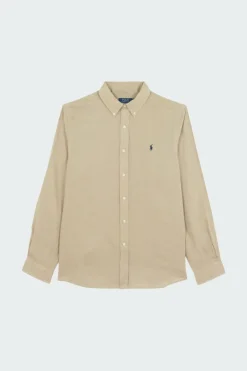 Chemise Custom Fit en lin - Chemise | Beige