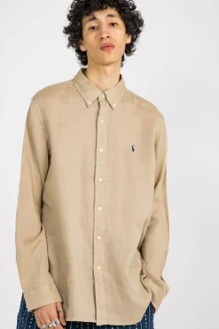 Chemise Custom Fit en lin - Chemise | Beige