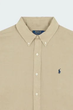 Chemise Custom Fit en lin - Chemise | Beige