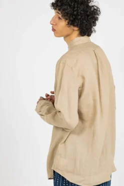 Chemise Custom Fit en lin - Chemise | Beige
