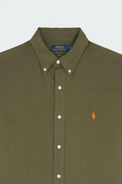 Chemise Custom Fit en lin - Chemise | Kaki