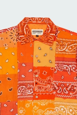 CHEMISE EN VINTAGE US BANDANA - Chemise | Orange