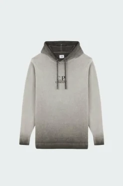 CHENILLE COTTON HOODED KNIT - Hoodie | Gris