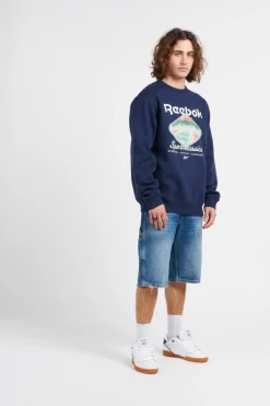 CL COURT SPORT CREW - Sweatshirt | Bleu