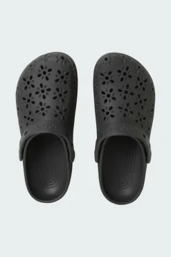 CLASSIC FLORAL CUT OUT CLOG - Sabots | Noir