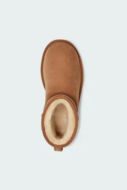 CLASSIC MINI II - Boots en cuir velours | Marron