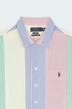 Classic Striped Seersucker Camp Shirt - Chemise | Multicolore