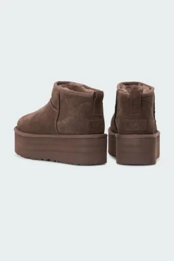 CLASSIC ULTRA MINI PLATFORM - Bottes | Marron