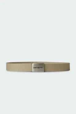 CLIP BELT CHROME - Ceinture | Beige