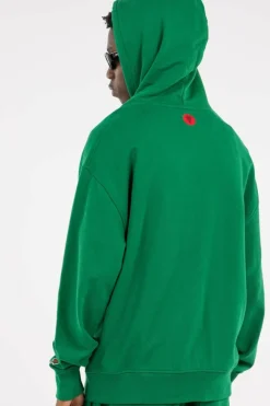 COLLEGIATE PUPPY POPOVER - Hoodie | Vert
