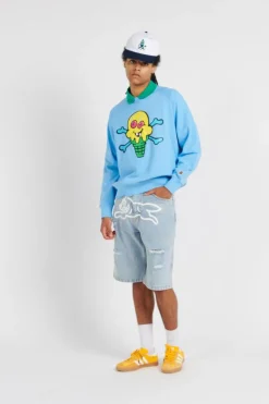 CONES BONES CREW - Sweatshirt | Bleu