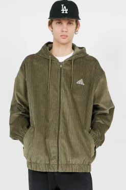 CORD HOODIE - Veste | Vert