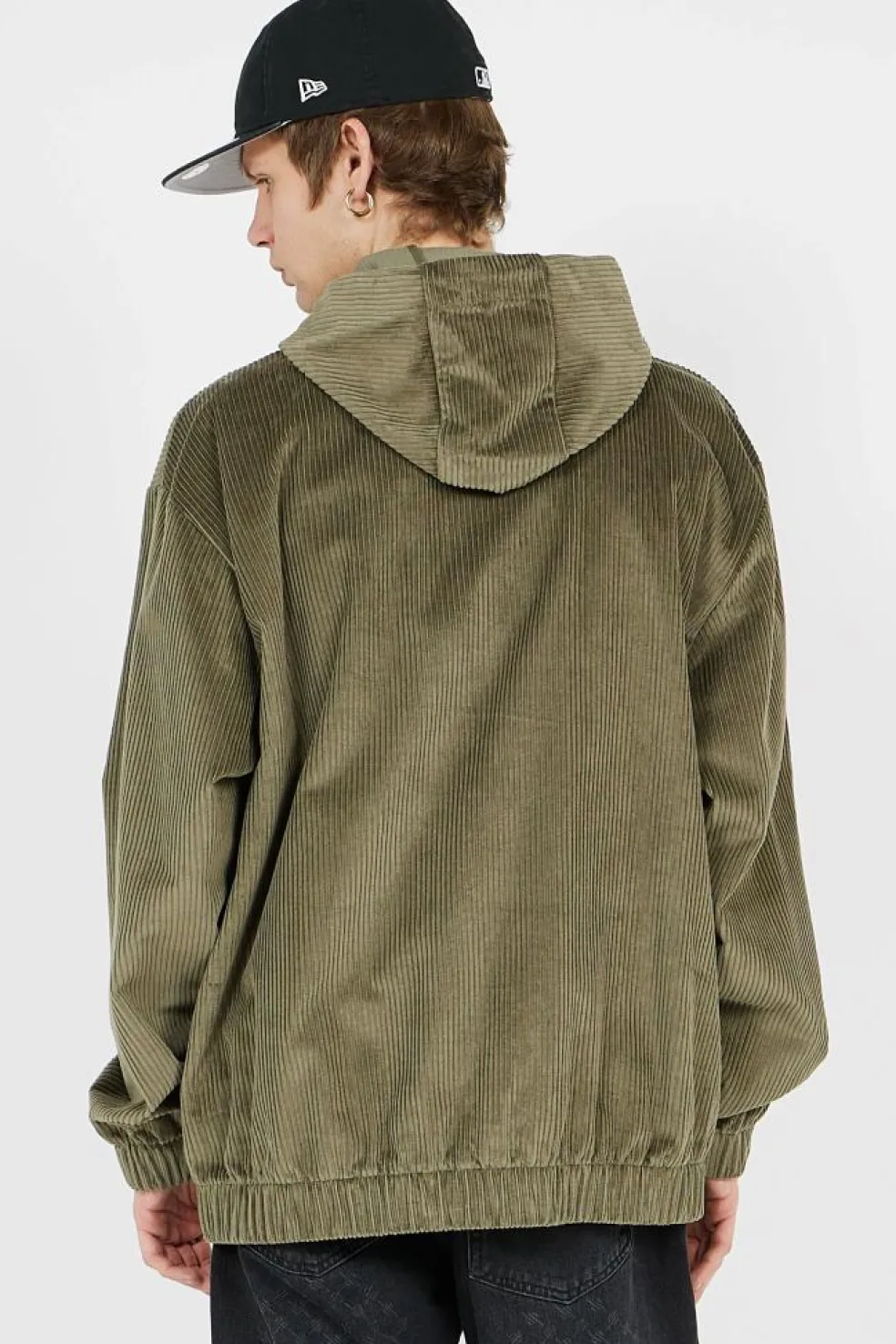 CORD HOODIE - Veste | Vert