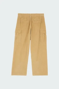 CORDUROY WIDE CARGO PANTS - Pantalon cargo | Beige