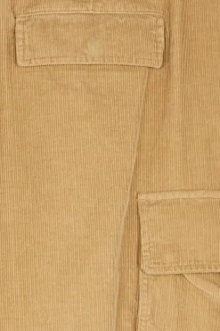 CORDUROY WIDE CARGO PANTS - Pantalon cargo | Beige