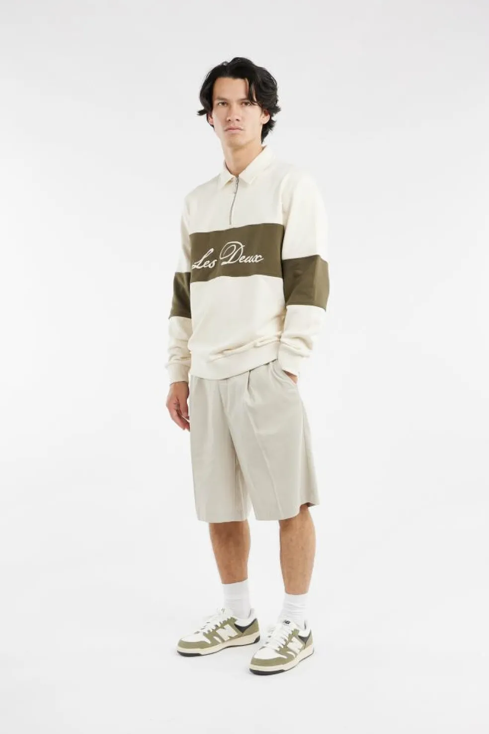 CORY ZIP RUGBY - Polo | Beige