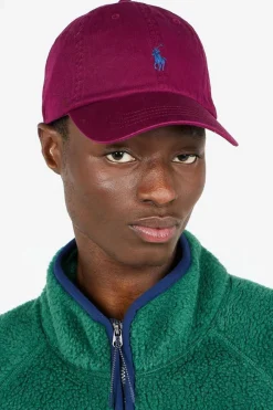 Cotton Chino Ball Cap - casquette | Rouge