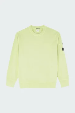 COTTON DIAGONAL FLEECE LENS - Sweatshirt | Vert