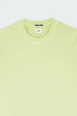 COTTON DIAGONAL FLEECE LENS - Sweatshirt | Vert