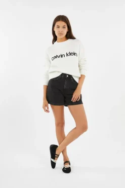 Cotton Graphic Pullo - Pull | Blanc