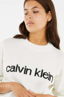 Cotton Graphic Pullo - Pull | Blanc