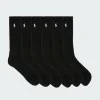 Cotton-Blend Crew Sock 6-Pack - Chaussettes | Noir