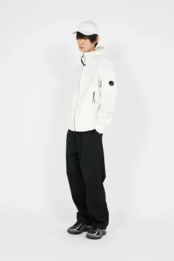 C.P. SHELL-R HOODED JACKET - Veste | Blanc