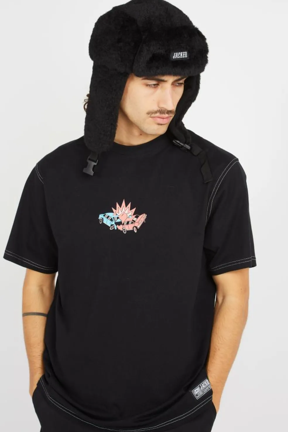 CRASH CAR - T-shirt | Noir