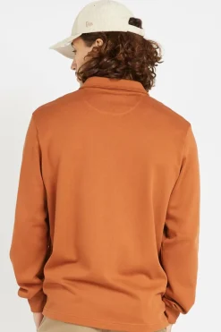 CRESTON RUGBY 1/4 ZIP - Sweatshirt | Orange