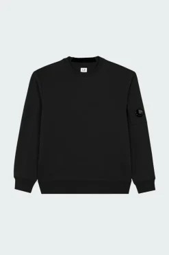 CREW NECK IN DIAGONAL RAISED FLEECE - Sweatshirt | Noir