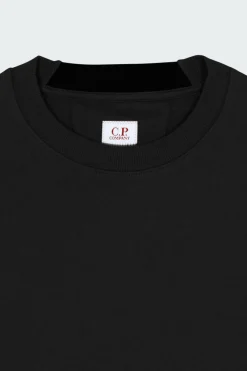 CREW NECK IN DIAGONAL RAISED FLEECE - Sweatshirt | Noir