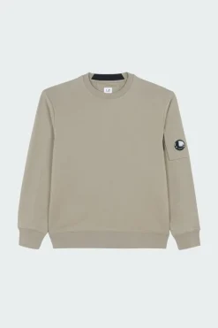 CREW NECK IN DIAGONAL RAISED FLEECE - Sweatshirt | Kaki