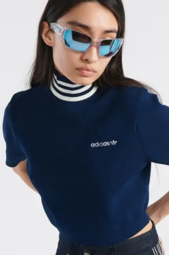 CROP TURTLENECK - Pull | Bleu