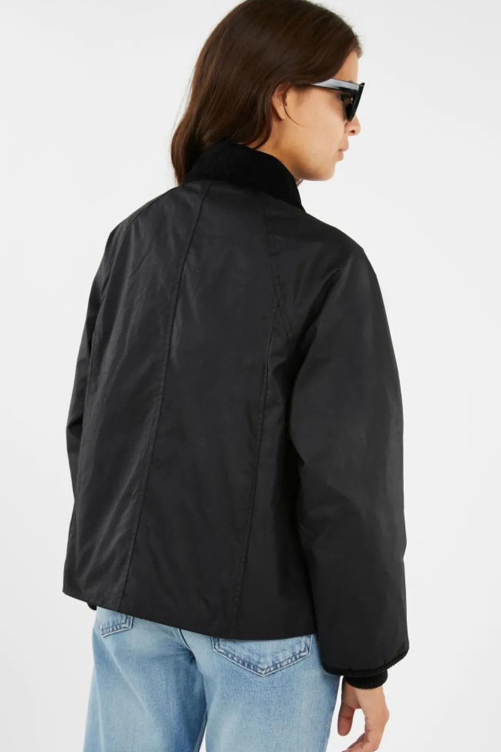 CROPPED BEADNELL WAX JACKET - Veste | Noir