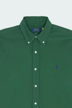 Custom Fit Garment-Dyed Oxford Shirt - Chemise | Vert