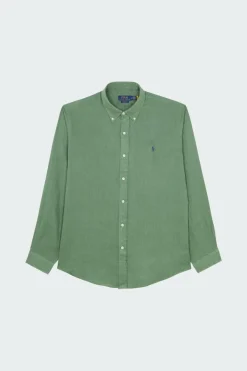 Custom Fit Linen Shirt - Chemise | Vert