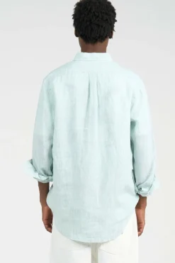 Custom Fit Striped Linen Shirt - Chemise | Multicolore