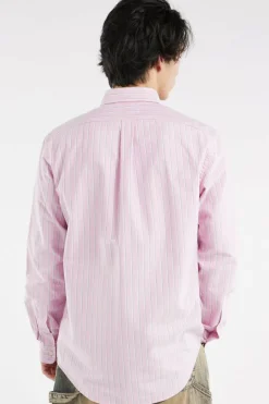 Custom Fit Striped Oxford Shirt - Chemise | Rose