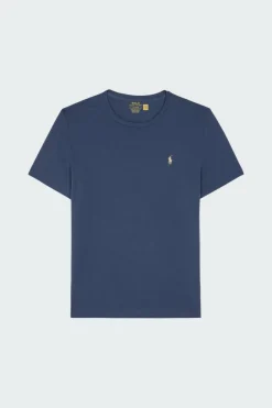 Custom Slim Fit Jersey Crewneck T-Shirt - T-shirt | Bleu